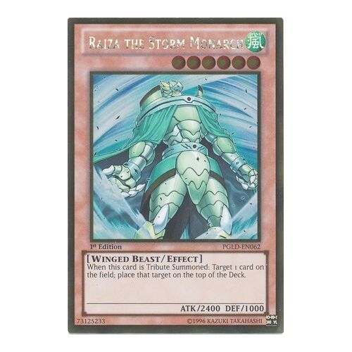 Raiza The Storm Monarch - PGLD-EN062 - Gold Rare 1st Edition