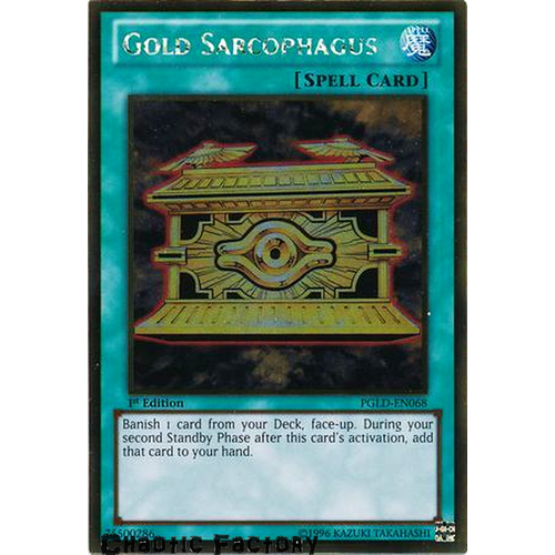 Gold Sarcophagus - PGLD-EN068 - Gold Rare 1st Edition NM