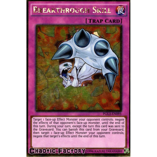 Breakthrough Skill - PGL3-EN095 - Gold Rare 1st Edition NM