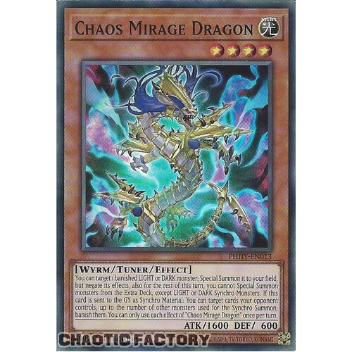 PHHY-EN013 Chaos Mirage Dragon Super Rare 1st Edition NM