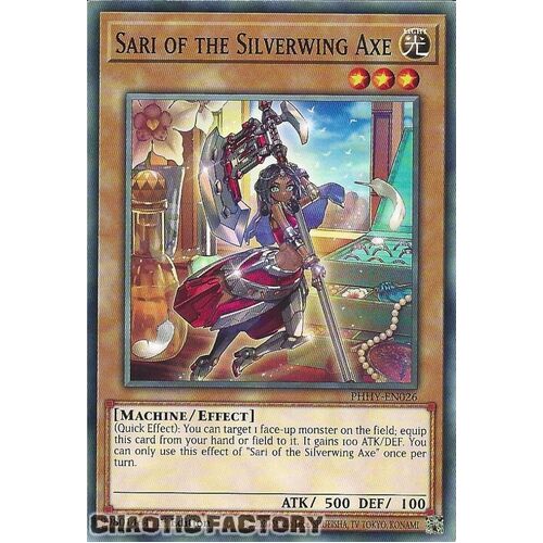 PHHY-EN026 Sari of the Silverwing Axe Common 1st Edition NM