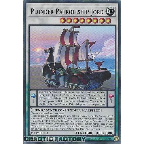 PHHY-EN041 Plunder Patrollship Jord Super Rare 1st Edition NM