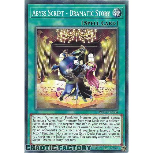 PHHY-EN064 Abyss Script - Dramatic Story Common 1st Edition NM