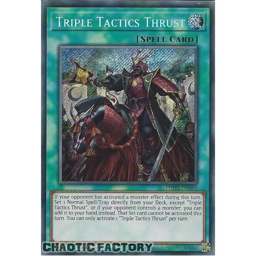 PHHY-EN069 Triple Tactics Thrust Secret Rare 1st Edition NM