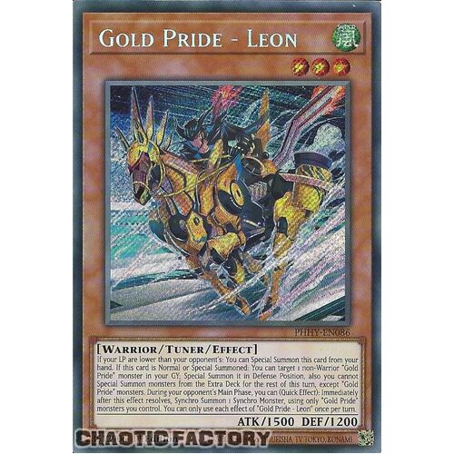PHHY-EN086 Gold Pride - Leon Secret Rare 1st Edition NM