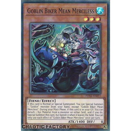 PHNI-EN011 Goblin Biker Mean Merciless Super Rare 1st Edition NM