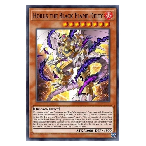 PHNI-EN018 Horus the Black Flame Deity Secret Rare 1st Edition NM