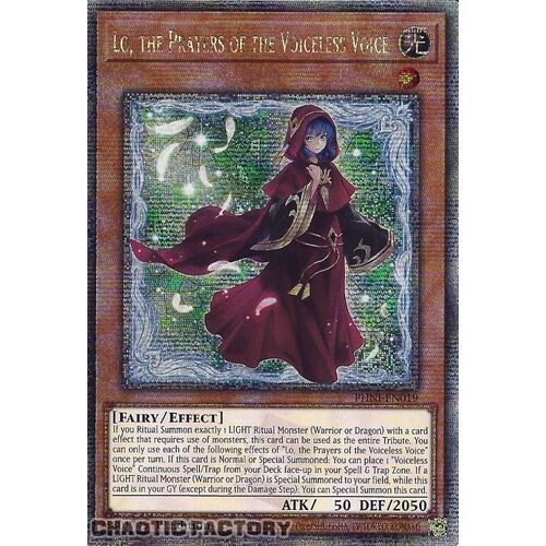 Quarter Century Secret Rare PHNI-EN019 Lo, the Prayers of the Voiceless Voice 1st Edition NM