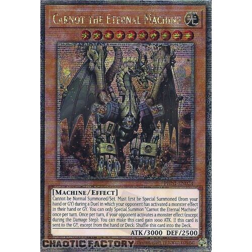 Quarter Century Secret Rare PHNI-EN024 Carnot the Eternal Machine 1st Edition NM