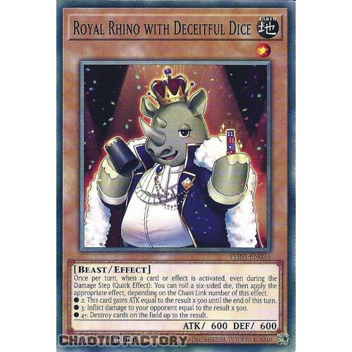 PHNI-EN036 Royal Rhino with Deceitful Dice Common 1st Edition NM