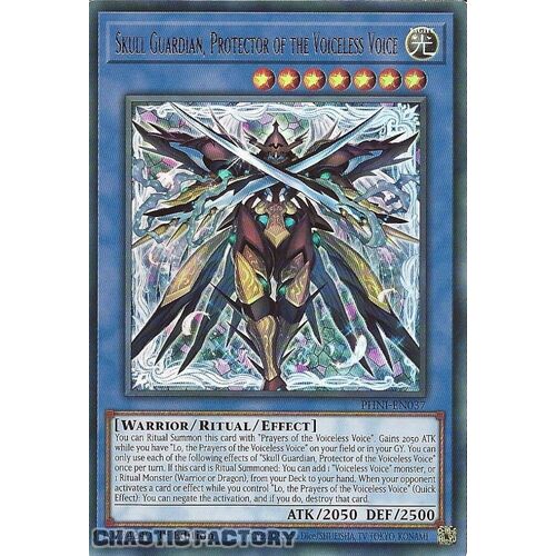 PHNI-EN037 Skull Guardian, Protector of the Voiceless Voice Ultra Rare 1st Edition NM