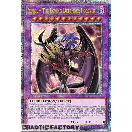 Quarter Century Secret Rare PHNI-EN038 Yubel - The Loving Defender Forever 1st Edition NM