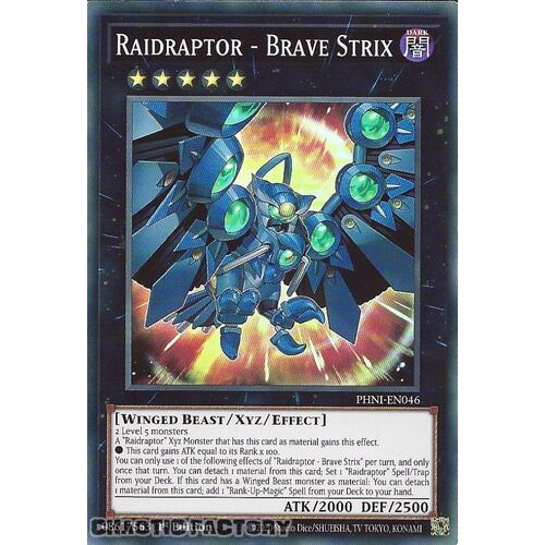 PHNI-EN046 Raidraptor - Brave Strix Super Rare 1st Edition NM