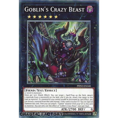 PHNI-EN048 Goblin's Crazy Beast Common 1st Edition NM