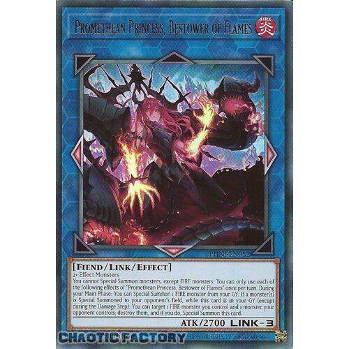 PHNI-EN052 Promethean Princess, Bestower of Flames Ultra Rare 1st Edition NM