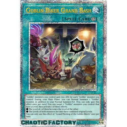 Quarter Century Secret Rare PHNI-EN060 Goblin Biker Grand Bash 1st Edition NM