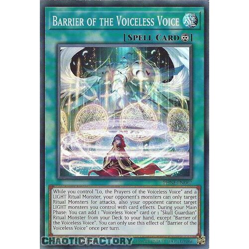PHNI-EN067 Barrier of the Voiceless Voice Super Rare 1st Edition NM