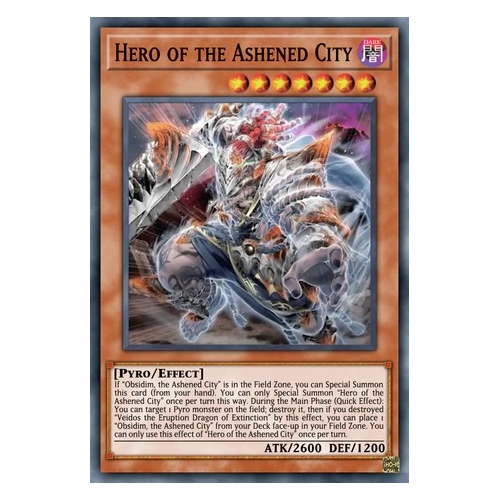 PHNI-EN092 Hero of the Ashened City Super Rare 1st Edition NM