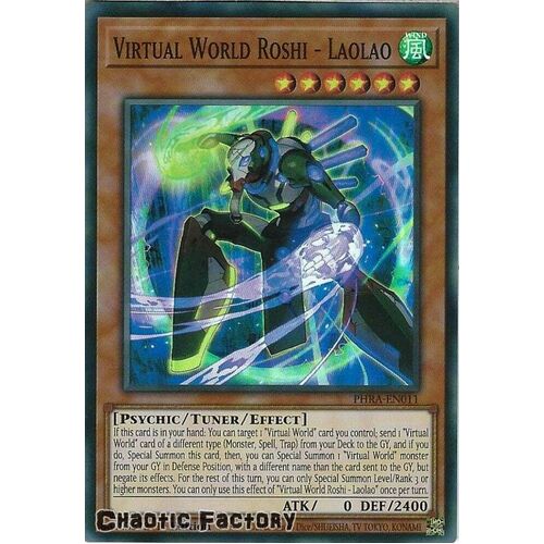 PHRA-EN011 Virtual World Roshi - Laolao Super Rare 1st Edition NM