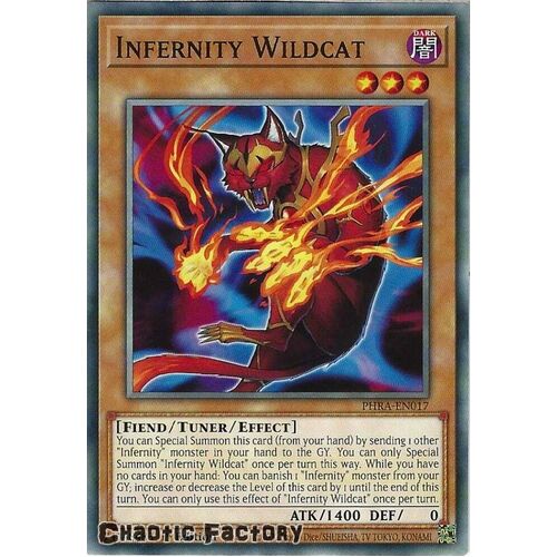 PHRA-EN017 Infernity Wildcat Common 1st Edition NM