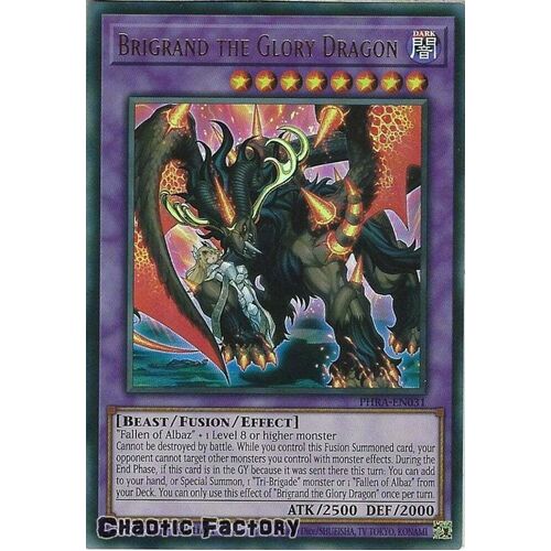 PHRA-EN031 Brigrand the Glory Dragon Ultra Rare 1st Edition NM
