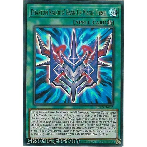 PHRA-EN051 Phantom Knights' Rank-Up-Magic Force Ultra Rare 1st Edition NM