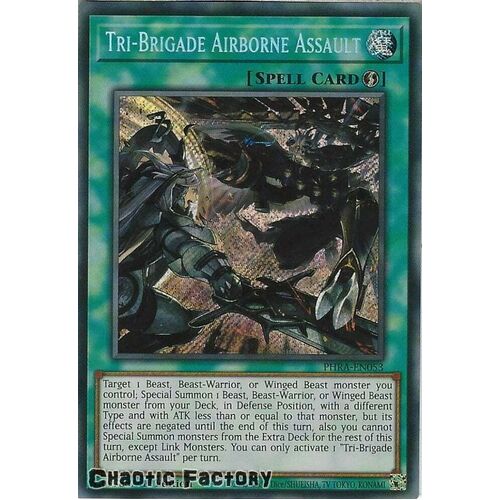 PHRA-EN053 Tri-Brigade Airborne Assault Secret Rare 1st Edition NM