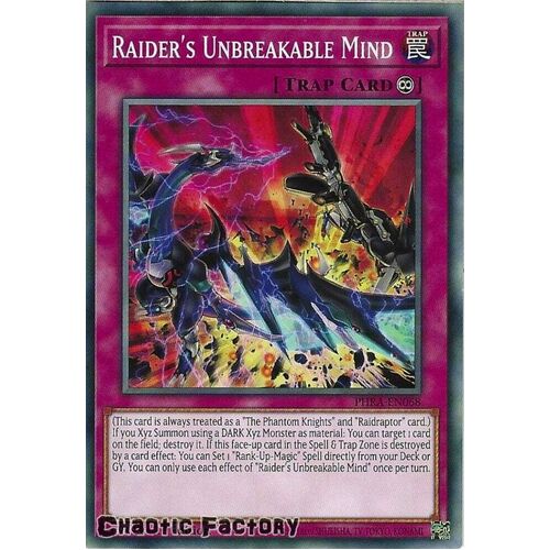 PHRA-EN068 Raider's Unbreakable Mind Common 1st Edition NM