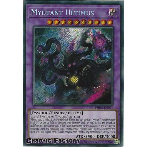 PHRA-EN091 Myutant Ultimus Secret Rare 1st Edition NM