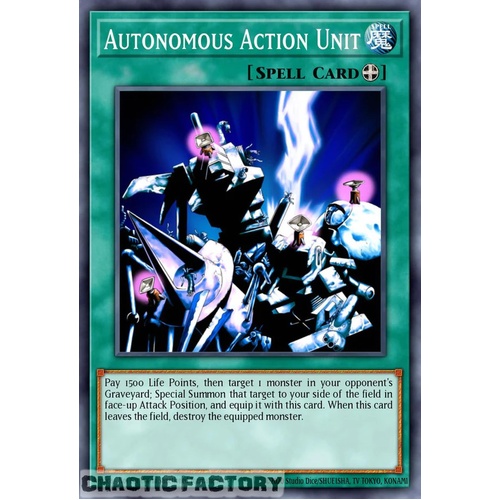 PHRE-EN050 Autonomous Action Unit Super Rare 1st Edition NM