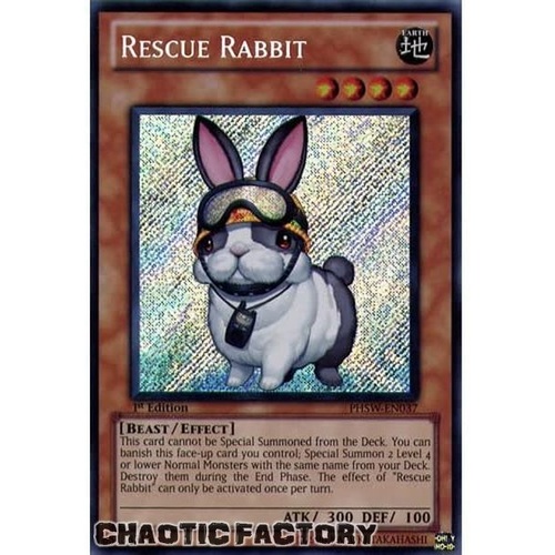 Rescue Rabbit - PHSW-EN037 - Secret Rare 1st Edition LP