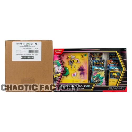 SEALED CASE POKEMON TCG: Iono's Bellibolt ex Premium Collection Box