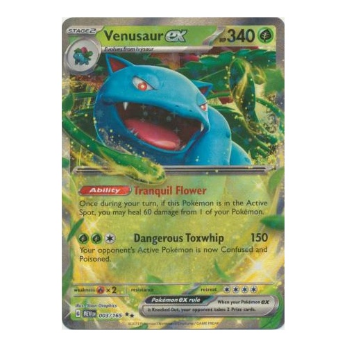 Venusaur ex - 003/165 - Ultra Rare NM