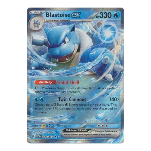 Blastoise ex - 009/165 - Ultra Rare NM