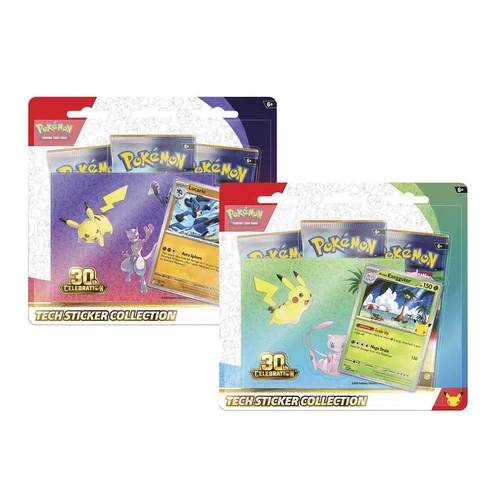 PREORDER Pokemon TCG 30th Celebration Tech Sticker COLLECTION - PAIR