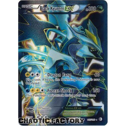 Black Kyurem EX - 145/149 - Full Art Ultra Rare NM
