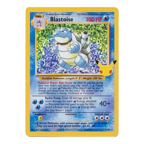 Blastoise - 2/102 - Holo Rare (Classic Collection) NM