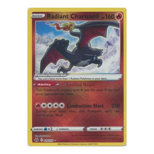 Radiant Charizard - 020/159 - Radiant Rare NM