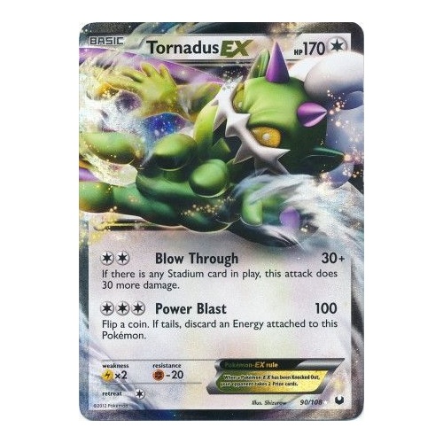 Tornadus EX - 90/108 - Ultra Rare NM