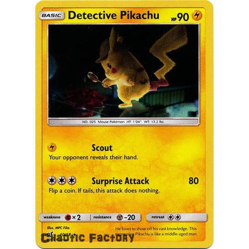 Detective Pikachu - 10/18 - Holo Rare LP