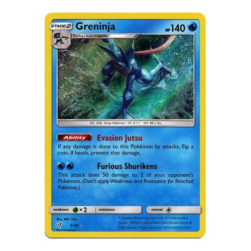 Greninja - 9/18 - Holo Rare NM