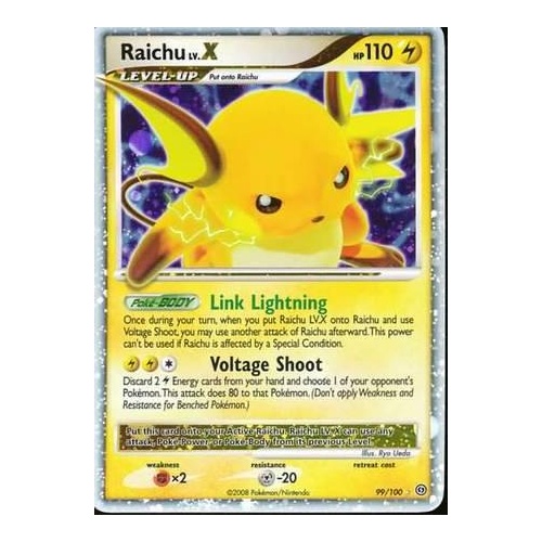 Raichu LV. X 99/100  Stormfront NM