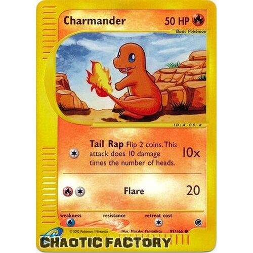 Charmander - 97/165 - Common Reverse Holo NM