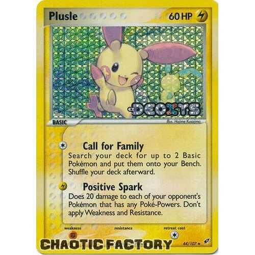 Plusle - 44/107 - Uncommon Reverse Holo NM