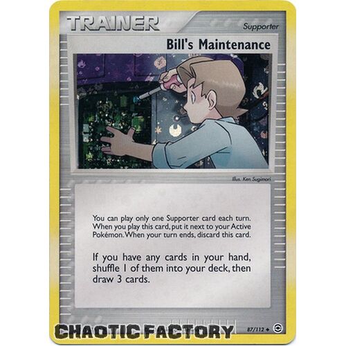 Bill's Maintenance - 87/112 - Uncommon Reverse Holo NM