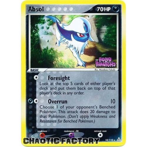 Absol - 18/110 - Rare Reverse Holo NM