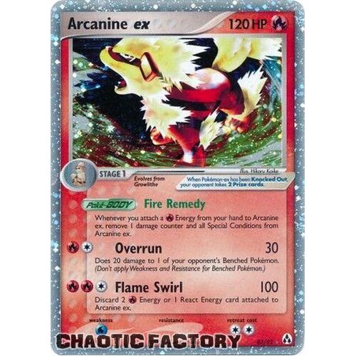 POKEMON Ex Legend Maker Arcanine ex - 83/92 - Ultra Rare LP