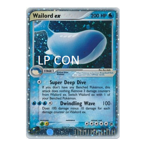 Wailord ex - 100/100 - Ultra Rare LP - Ex Sandstorm