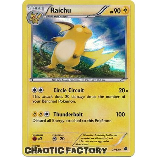 Raichu - 27/83 - Holo Rare NM