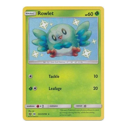 Rowlet - SV2/SV94 - Shiny Rare NM